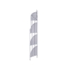 Angoliera 4 ripiani richiudibile in ferro 49x33xh.167cm bianco Alba Rabatte