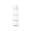 Angoliera 4 ripiani richiudibile in ferro 49x33xh.167cm bianco Alba Aktion
