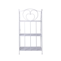 Karnel Klappbares Metallregal mit 3 Ebenen, 60,5x28xH.127 cm, Weiß Rabatte