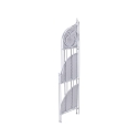 Angoliera 3 ripiani richiudibile in ferro 49x33xh.127cm bianco Veska Rabatte