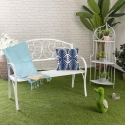 Angoliera 3 ripiani richiudibile in ferro 49x33xh.127cm bianco Veska Verkauf