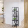 Klappbares Outdoor-Regal Slim mit 4 Böden aus Schmiedeeisen Nuvia Verkauf