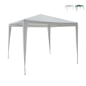 Gazebo 3x3 idrorepellente montaggio rapido con kit bianco Tropico Aktion