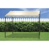 Gazebo a veranda idrorepellente 3x2,5m in ferro ecrù Sarnok Sales