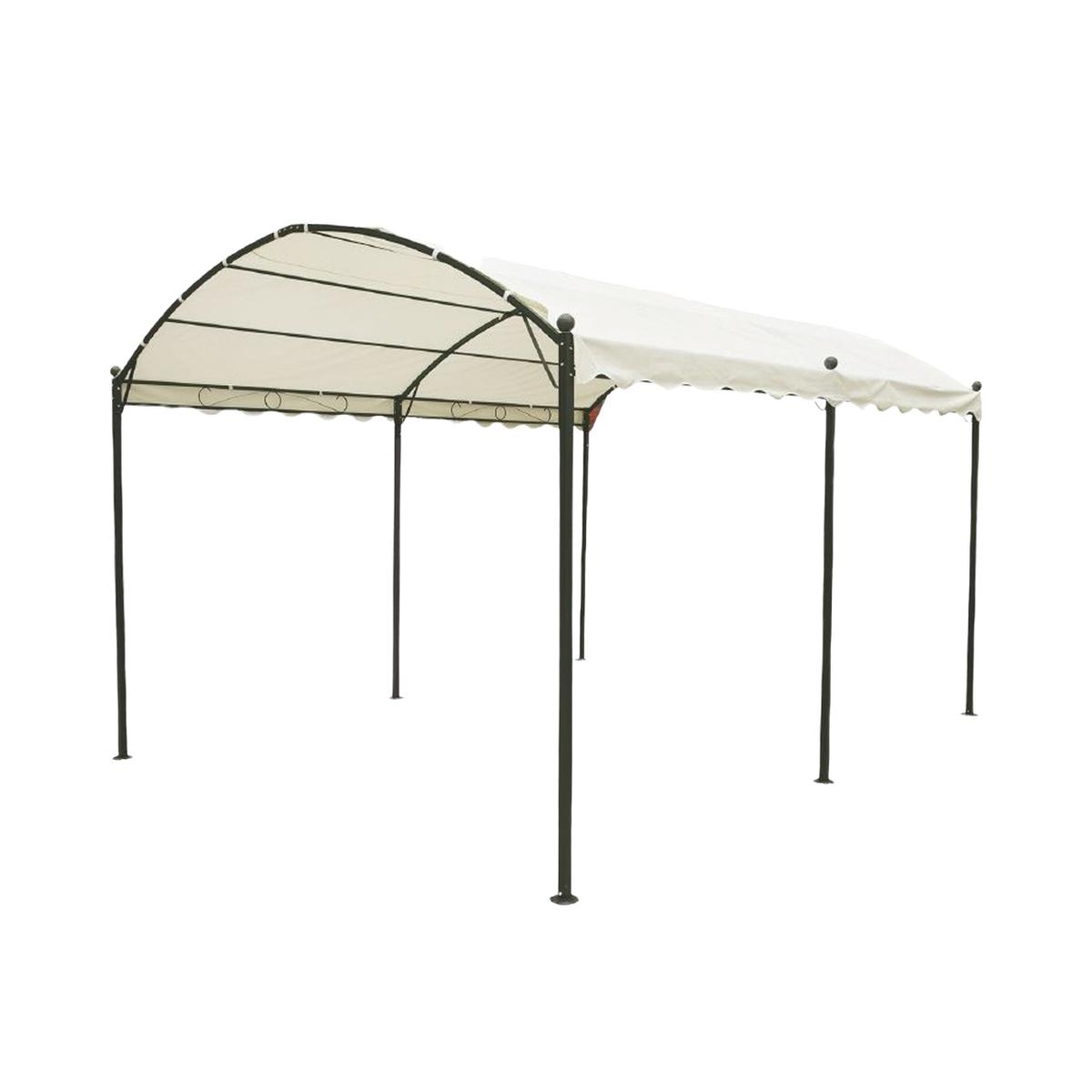 Wasserabweisender Tunnelpavillon 3x4m, 6 Stangen, Ecru Lomek