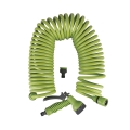 Flexibler Spiralgartenschlauch 12m mit Power Spritzpistole Aktion