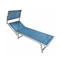 Garten- und Strandliege aus Aluminium mit Sonnendach Riccione 