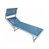 Garten- und Strandliege aus Aluminium mit Sonnendach Riccione 