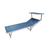 Garten- und Strandliege aus Aluminium mit Sonnendach Riccione 