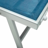 Garten- und Strandliege aus Aluminium mit Sonnendach Riccione 