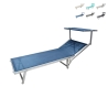 Garten- und Strandliege aus Aluminium mit Sonnendach Riccione Angebot