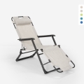 Klappstrand- und Gartenliegestuhl mit Mehreren Positionen Zero Gravity Emily Lux Aktion