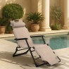Klappstrand- und Gartenliegestuhl mit Mehreren Positionen Zero Gravity Emily Lux Sales