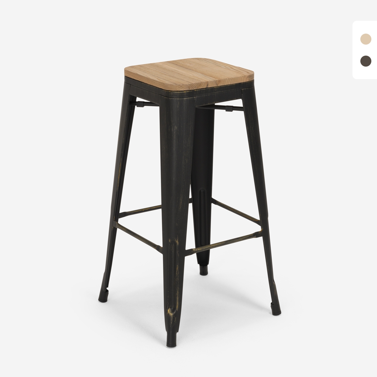 design hocker aus metall und holz 78cm hoch im industriellen stil für bar küchen brush up Aktion design hocker aus metall und holz 78cm hoch im industriellen stil für bar küchen brush up Aktion