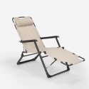 2er Set Liegestühle Strandliegen Sonnenliegen klappbar für Garten und Strand Emily Lux Zero Gravity 