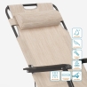 2er Set Liegestühle Strandliegen Sonnenliegen klappbar für Garten und Strand Emily Lux Zero Gravity 