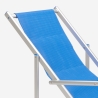 2er Set Strandliegen Liegestühle Sonnenliegen mit Armlehnen aus Aluminium Riccione Gold Lux 