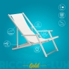 4er Set Liegestühle Sonnenliegen Strandliegen mit Armlehnen aus Aluminium klappbar Riccione Gold Lux Kauf