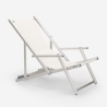 4er Set Liegestühle Sonnenliegen Strandliegen mit Armlehnen aus Aluminium klappbar Riccione Gold Lux 