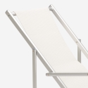 4er Set Liegestühle Sonnenliegen Strandliegen mit Armlehnen aus Aluminium klappbar Riccione Gold Lux 