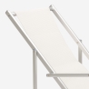 4er Set Liegestühle Sonnenliegen Strandliegen mit Armlehnen aus Aluminium klappbar Riccione Gold Lux 