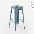 barhocker hocker aus metall im industriedesign 78cm steel stale Aktion