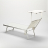 professionelle Strandliege Liegestuhl Sonnenliege aus Aluminium Santorini 