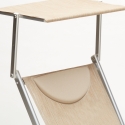 professionelle Strandliege Liegestuhl Sonnenliege aus Aluminium Santorini 