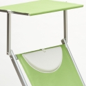 professionelle Strandliege Liegestuhl Sonnenliege aus Aluminium Santorini 
