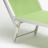 professionelle Strandliege Liegestuhl Sonnenliege aus Aluminium Santorini 