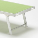 professionelle Strandliege Liegestuhl Sonnenliege aus Aluminium Santorini 