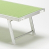 professionelle Strandliege Liegestuhl Sonnenliege aus Aluminium Santorini 