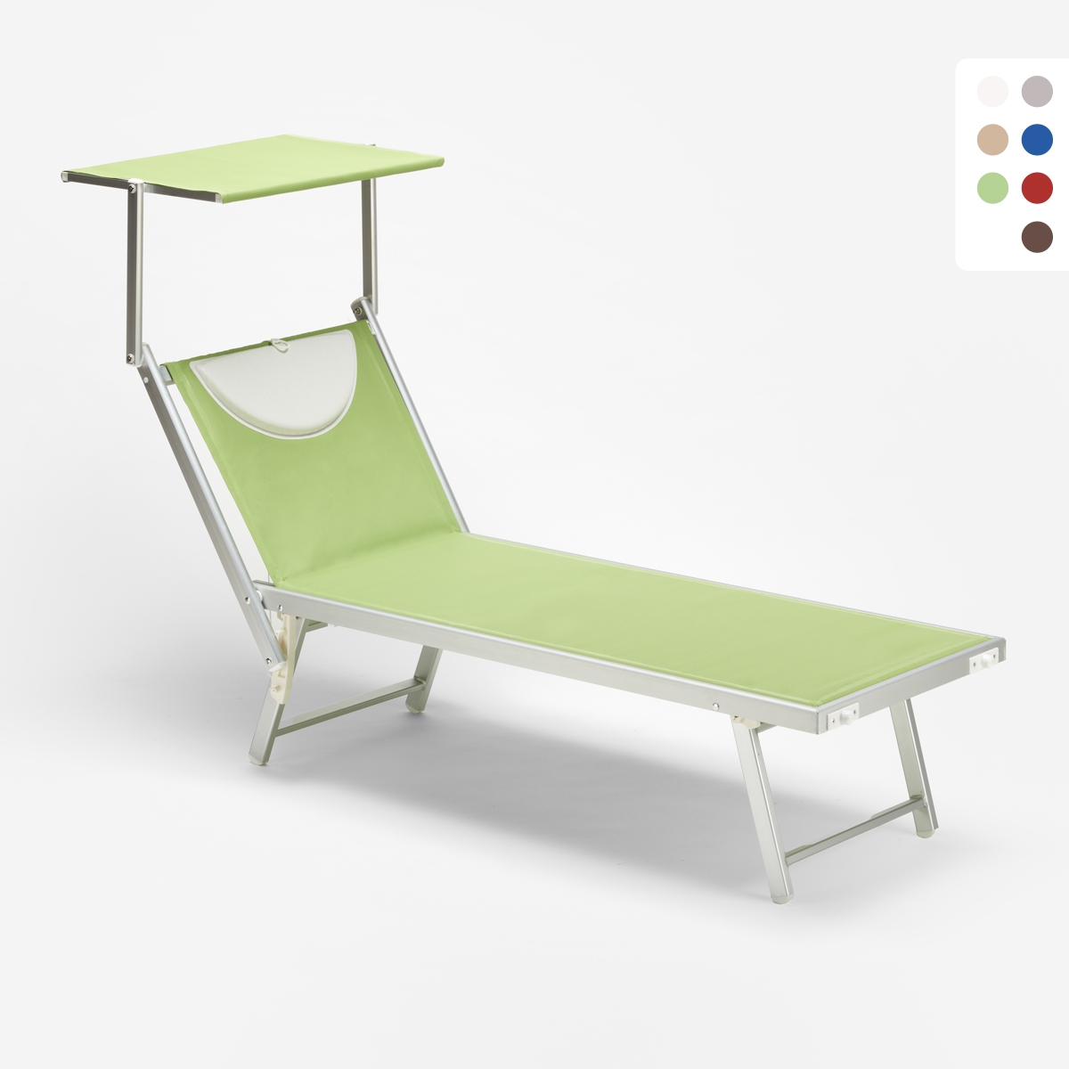 professionelle Strandliege Liegestuhl Sonnenliege aus Aluminium Santorini professionelle Strandliege Liegestuhl Sonnenliege aus Aluminium Santorini