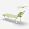 professionelle Strandliege Liegestuhl Sonnenliege aus Aluminium Santorini 