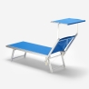 2er Set Liegestühle Strandliegen Sonnenliegen aus Aluminum Santorini 