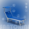 20er Set Liegestühle Strandliegen Sonnenliegen aus Aluminium Santorini 
