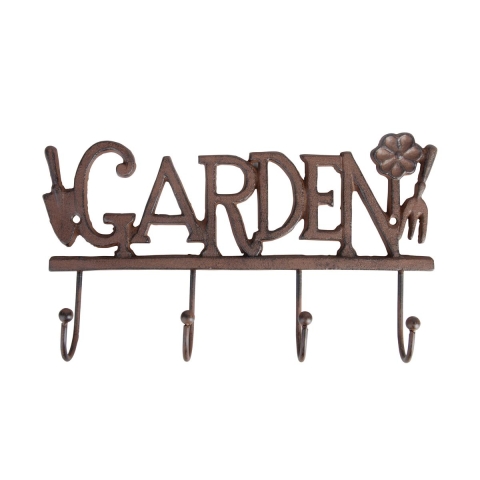 Wandhaken aus Gusseisen mit 4 Haken Garden Aktion