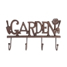 Wandhaken aus Gusseisen mit 4 Haken Garden Aktion