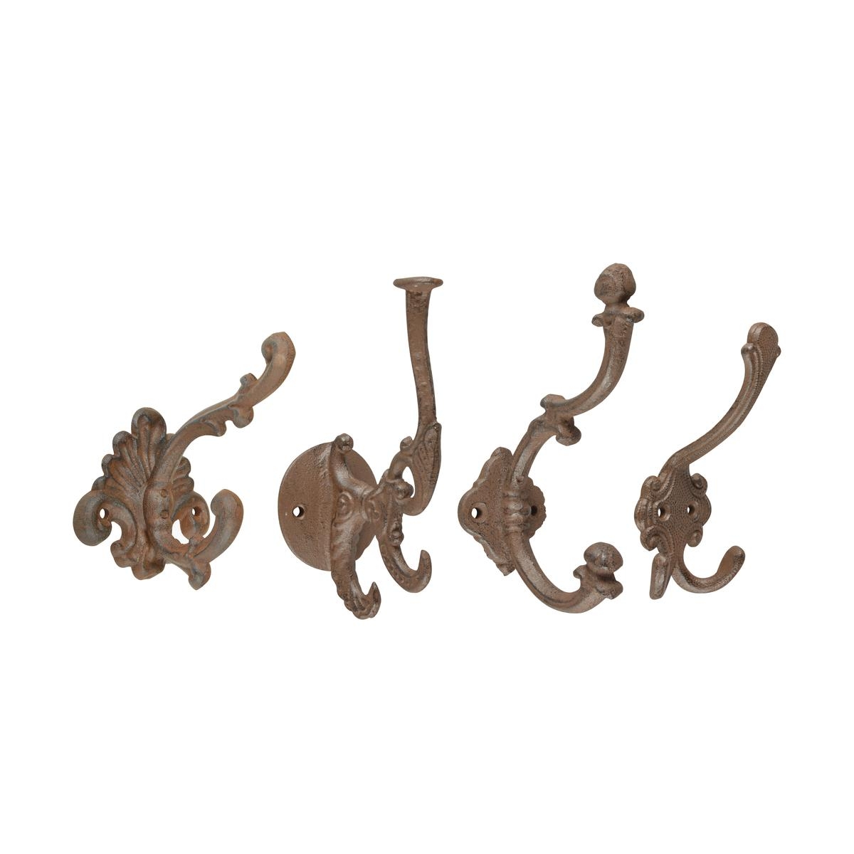 Set: 4 Wandhaken aus Gusseisen, klassischer Stil, sortiert Aktion Set: 4 Wandhaken aus Gusseisen, klassischer Stil, sortiert Aktion