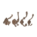 Set: 4 Wandhaken aus Gusseisen, klassischer Stil, sortiert Aktion