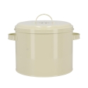 Vintage-Komposteimer aus Blech mit Aktivkohlefilter Lagerbestand