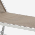 2er Set Liegestühle Strandliegen Sonnenliegen aus Aluminium für den Strand Santorini Limited Edition 