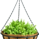 Hängender Korb mit Kette und Kokosgefäß 35 cm Sales