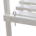 Weiße Holz-Etagere als Pflanzenständer, 2-stufiges Regal Sales