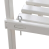 Weiße Holz-Etagere als Pflanzenständer, 2-stufiges Regal Sales