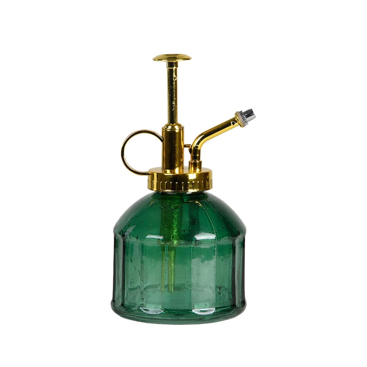 Grüner Glas-Sprüher für Pflanzen und Blumen