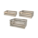 Set aus 3 FSC-Holzkisten für Obst und Gemüse Angebot