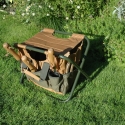 Klappbarer Hocker mit Werkzeugtasche für Gartenarbeit Verkauf