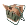 Klappbarer Hocker mit Werkzeugtasche für Gartenarbeit Lagerbestand