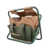 Klappbarer Hocker mit Werkzeugtasche für Gartenarbeit Rabatte